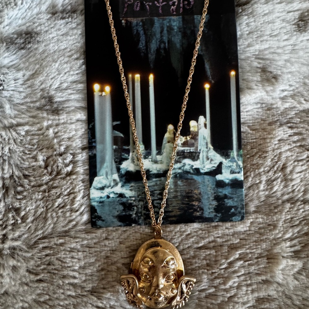 Melanie Martinez Portals Gold locket Necklace
